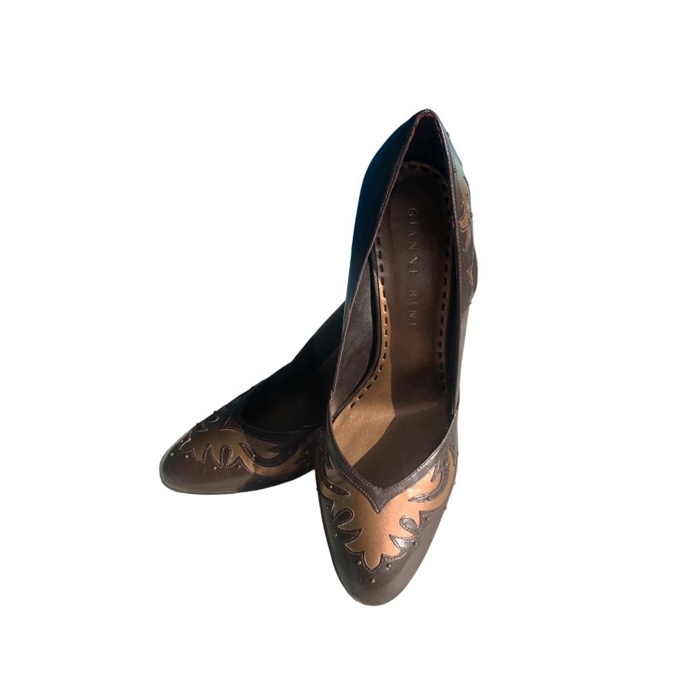 Gianni Bini Western studded  9.5 Brown copper   Leather